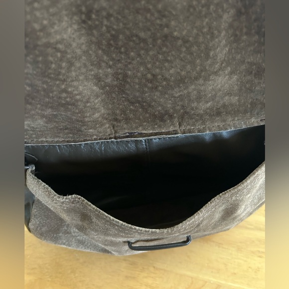 Vintage Brown Suede & Leather Purse - Picture 7 of 7